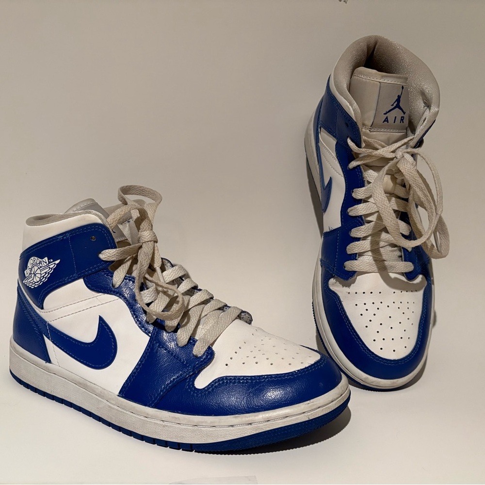 Nike Air Women’s Blue and White High Top Sneakers